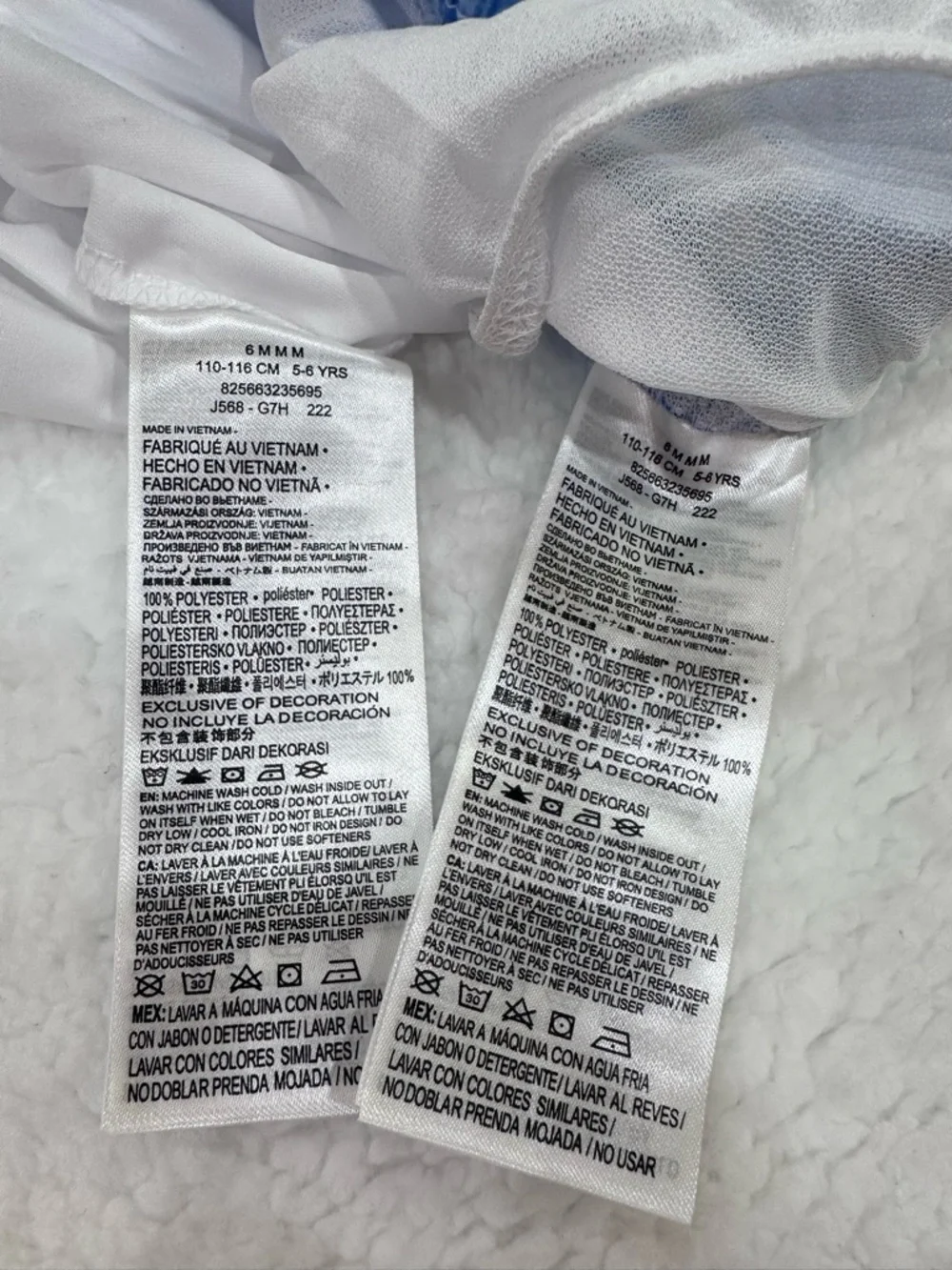 Nike White & Blue Girls' Dri-FIT Tee and Athletic Shorts Set - Picture 7 of 9